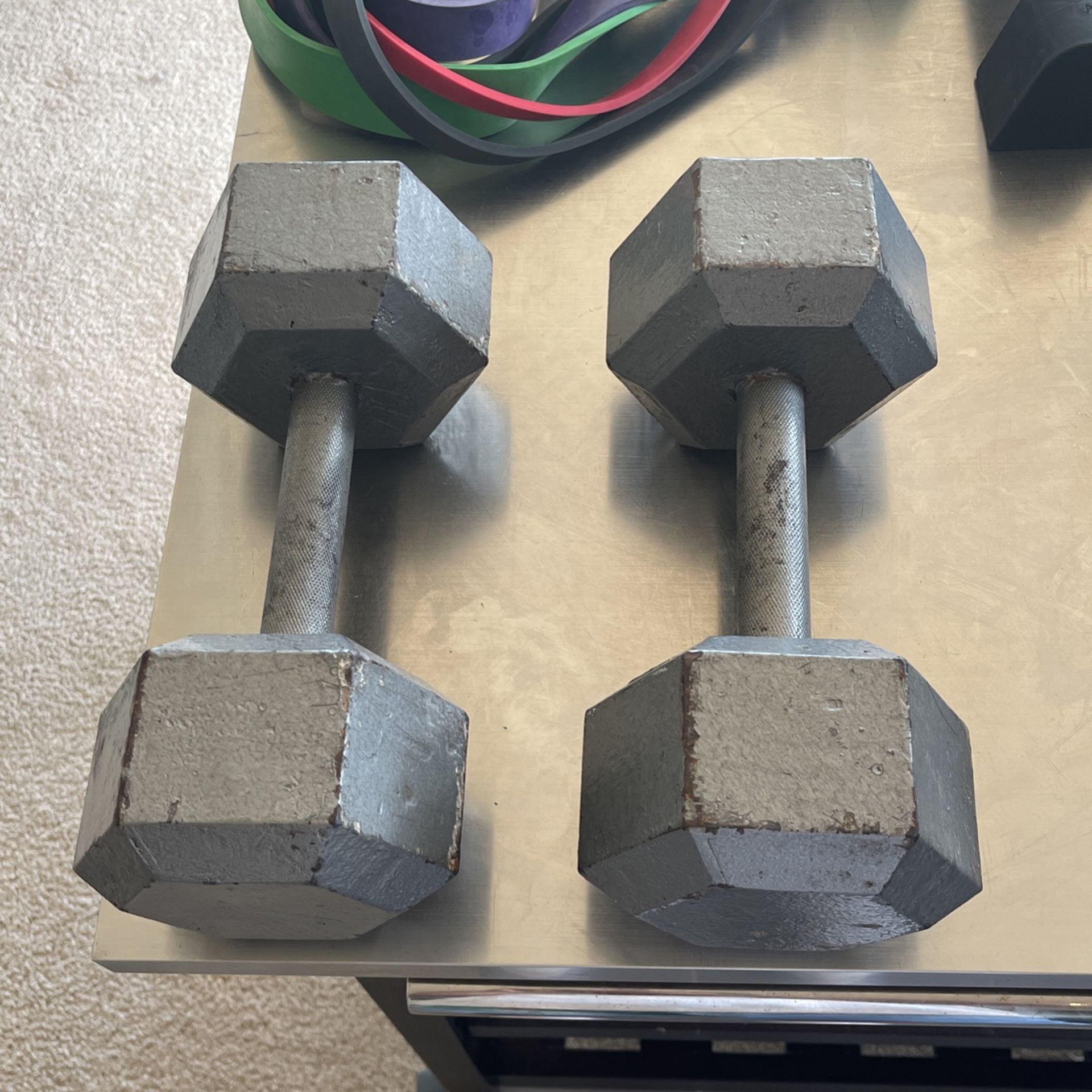 30lb Steel Dumbbell (Single Or Pair)