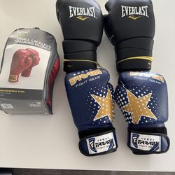 3 sets of boxing sparring gloves