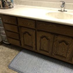 Custom Bathroom Vanity 80 Inches By 29 Inches. And Top Included 