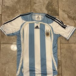 2006-07 Argentina Home Adidas Vintage Football Shirt Soccer Jersey Size XSmall 