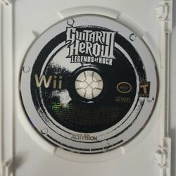 Nintendo Wii game Guitar Hero III Legends of Rock ... DISC ONLY
