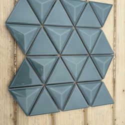 Triangle Blue Backsplash 