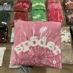 Sp5der Hoodies Pink (Small-Extra Large)