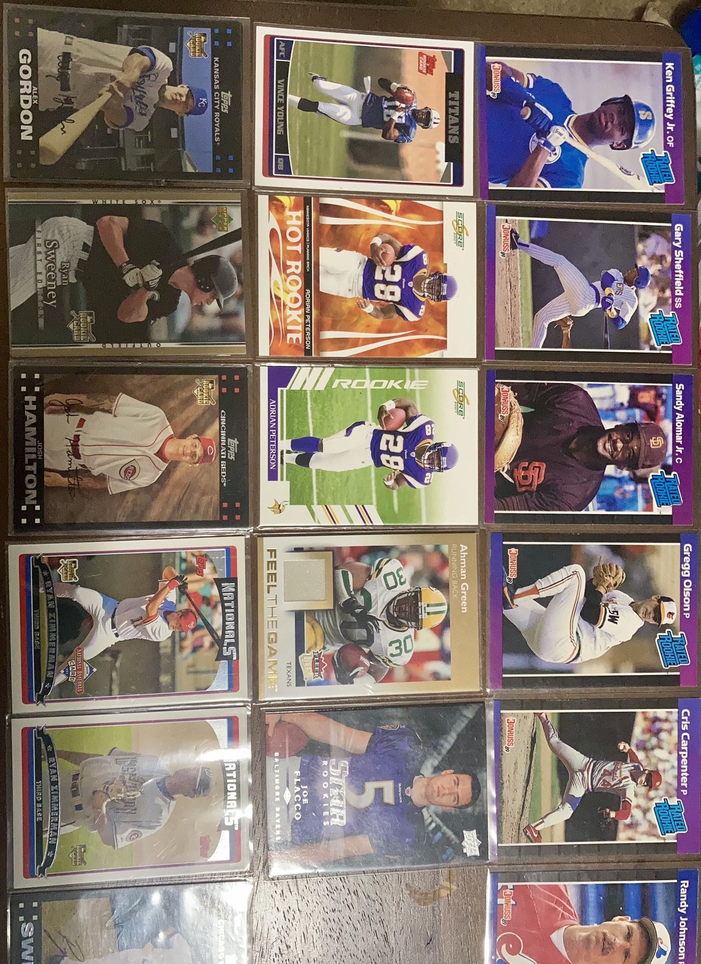 Football And Baseball Cards