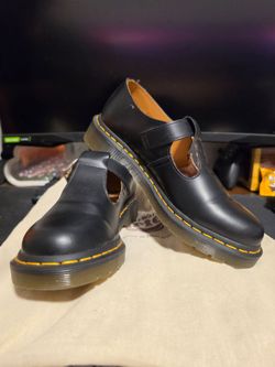 Polley Smooth Leather Mary Janes Dr Martens