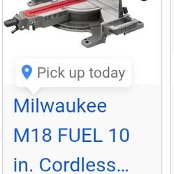 M18 Fuel Cordless 10 Inch Saw Brand New