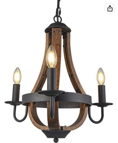 Rustic Farmhouse Chandeliers3 Light Farmhouse Wooden ChandeliersVintage Wooden Chandeliers with Adjustable HeightKitchen Island Farmhouse Foyer