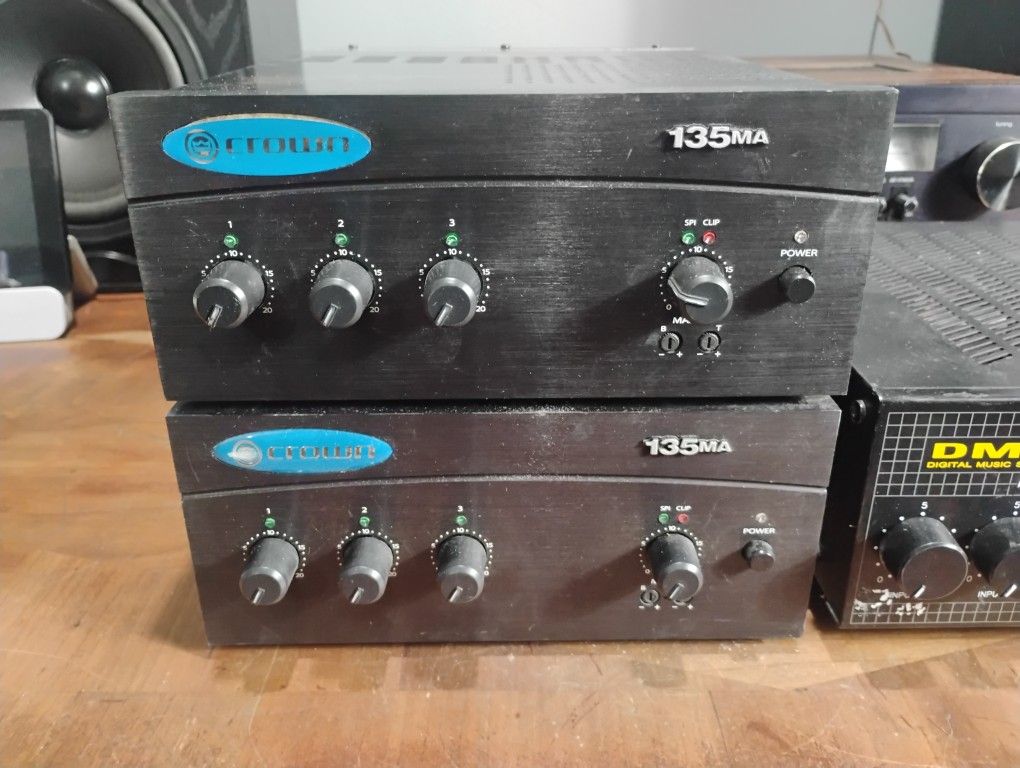 2 PA Amplifiers Crown Amp Amplifier