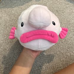 pink blob fish stuffed animal