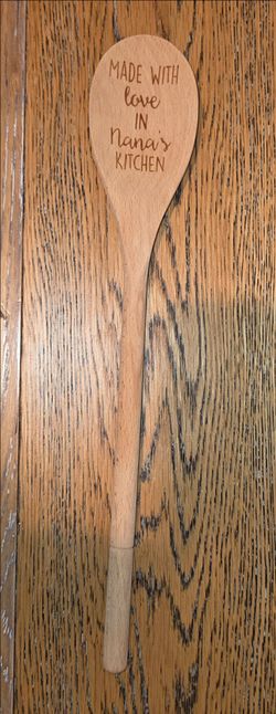 Wooden Spoon - "Made With Love In Nana's Kitchen"