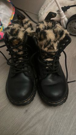 Leopard Dr. Martens kids boots