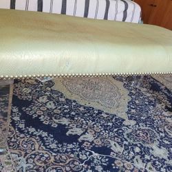 Bench, Leather Upholstered