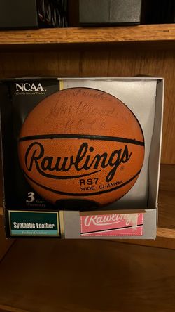 John Wooden UCLA signed basketball