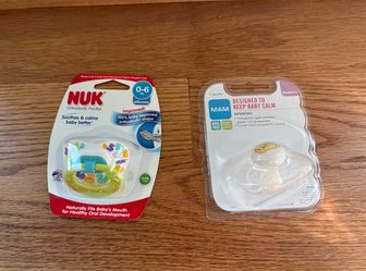 Brand new sealed pacifiers - NUK & MAM (newborn / 0-6)