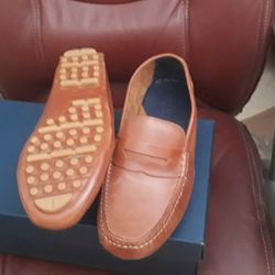 MEN'S SHOES LOAFERS SIZE  8 1/2 COLOR BRITISH TAN 