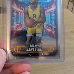 Bronny James JR. Rookie Card.Topps Chrome. And Fresh Start Bronny James Topps Chrome Rookie Card.