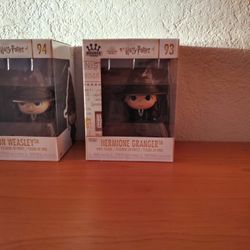 Harry Potter Figures 10.00  each  Green Bay lunch Container 15.00 New   Small Light Wood Lamp Table 