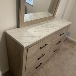 Bed Frame, Dresser & Box Spring