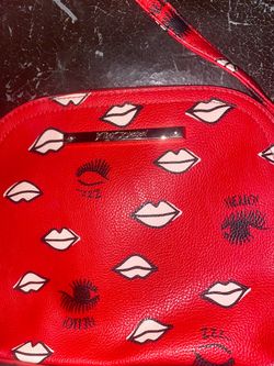 Betsey Johnson Red Lips Print Backpack