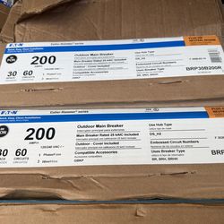 NEW 200 Amp Outdoor Main Breaker Panel (Eaton / Siemens) – 30/60 Circuits