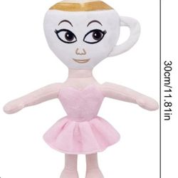 New Cappuccina Ballerina Toy, Italian Brainrot Funny Plush Toy Stuffed Animal for Playtime & Snuggling, Gift for All Ages 