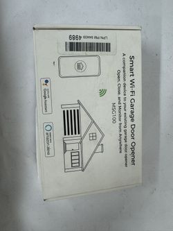 Smart Wi-Fi Garage Door Opener A companion device to your existing garage door opener Open, Close, a