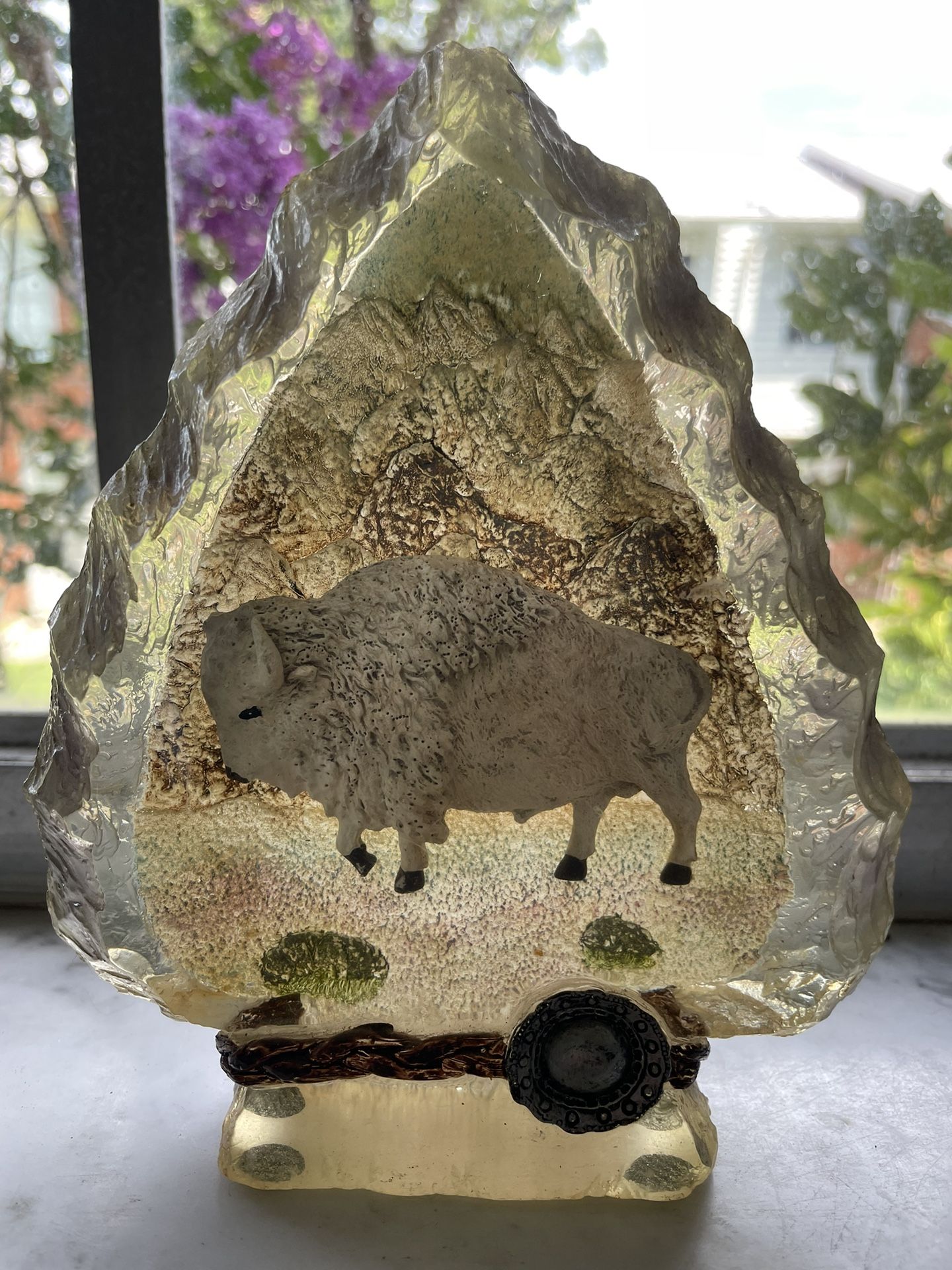 Vintage Antique Glass Buffalo Collectible 