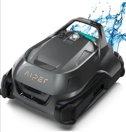 AIPER Seagull Plus Cordless Pool Vacuum, Robotic Pool Cleaner Lasts 110 Min, Stronger Power Suction, LED Indicator, Ideal for Above/In-Ground Flat Poo