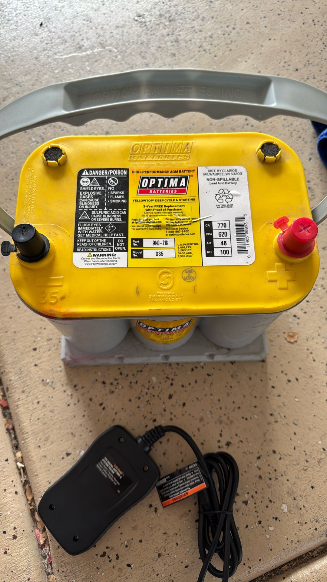 Optima Battery Group D35 for Sale in San Tan Valley, AZ - OfferUp