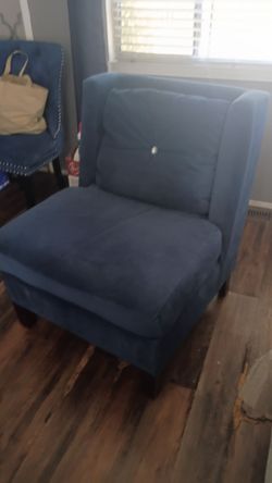 Blue living room chair