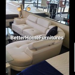 Brand New Leather Sectional Sofa// Available In Other Colors// Finance Available 