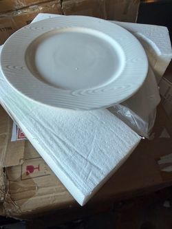 Teme-tations Woodland Set of (4) Essential Dinner Plates (white