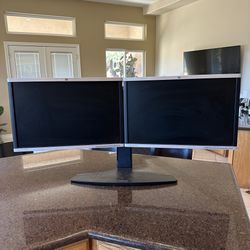 DUAL MONITOR SETUP - HP COMPAQ LA2205WG WITH NEO-FLEX STAND