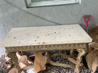 Marble table