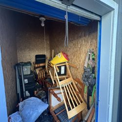 Construction Tools And Equipment. Also A Dinner Table With Chairs 