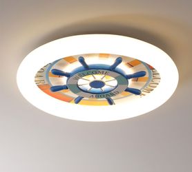 Skyblaze Nautical Ceiling Light Fixture for Kids Room, LED Ceiling Lamp