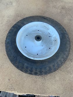 Arnold / Marathon 14.5 in. Flat Free Universal Wheelbarrow Wheel (Model 00270).