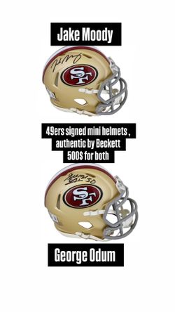 Two 49ers Mini Helmets NFL