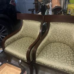 2 chairs Green 