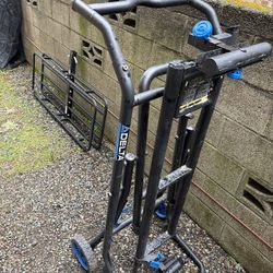 Adjustable Rolling Miter Saw Stand