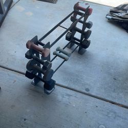 Dumbbell Rack. Weights