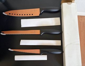 Brand new Copper Chef Multi Purpose Chef Filet Knives Set of 3