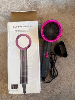 Powerful Hair Dryer with Diffuser Attachment