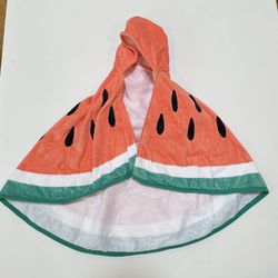Pottery Barn Kids Watermelon Baby Infant Beach Hooded Towel UPF 50+ NEW