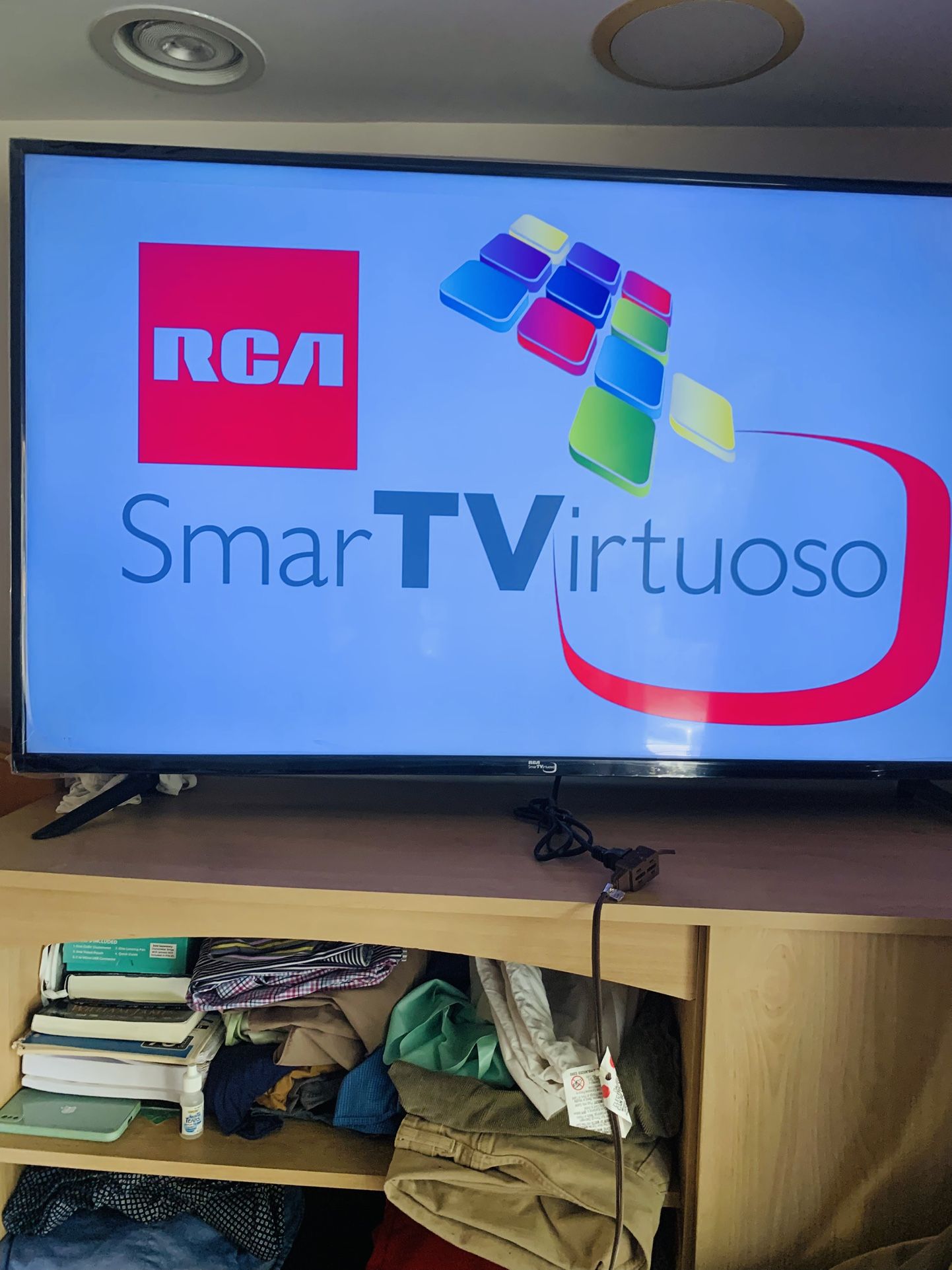 Offers Welcome. RCA Smart TV Virtuoso 55 Inch Screen Hardly Ever Used
