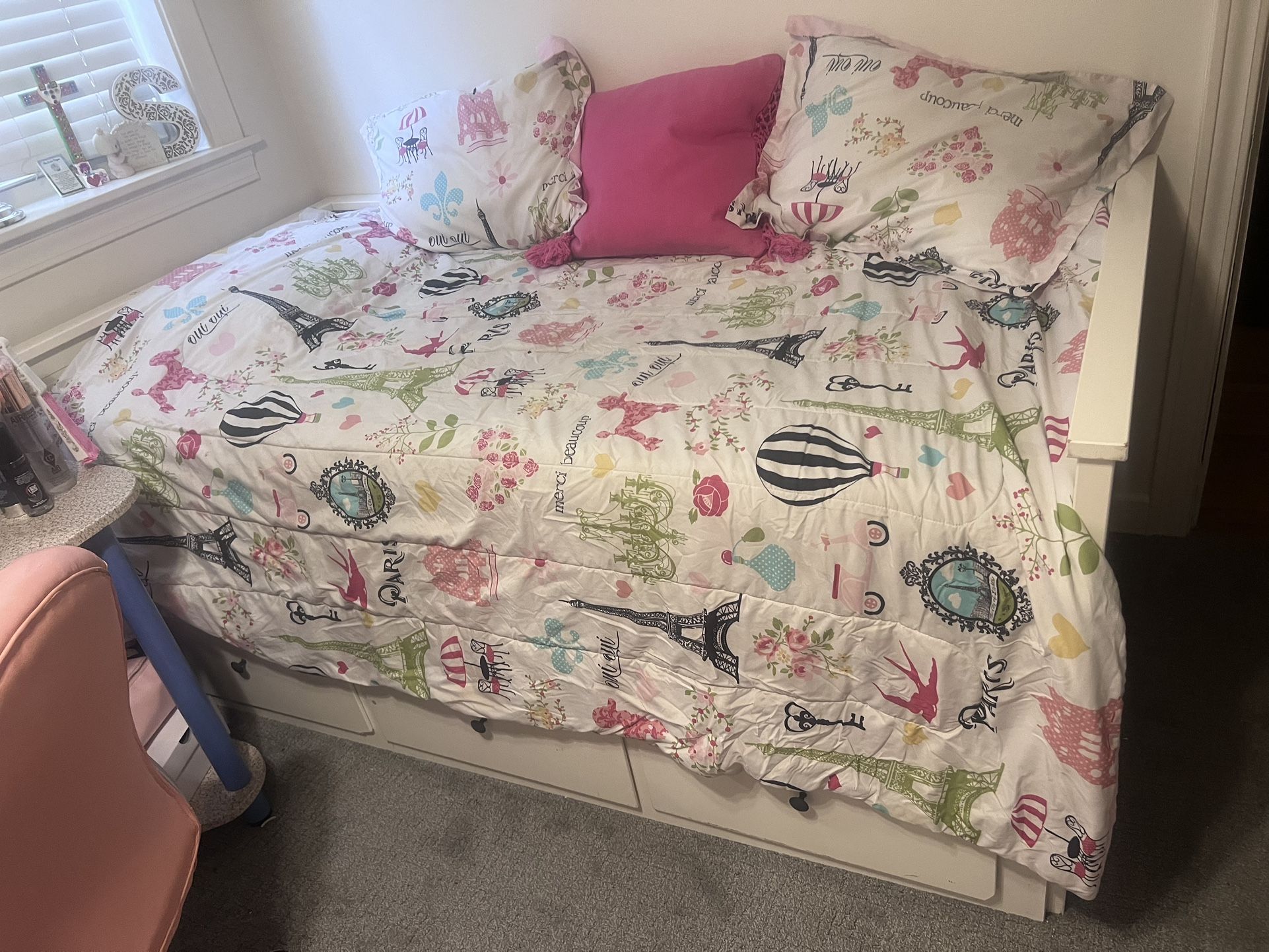 Double Twin Day Bed IKEA Hemnes Brand New Two Twin Mattress