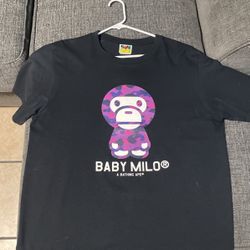 Bape Baby Milo Purple Camp Tee