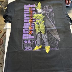 Mens Size LARGE Primitive Dragon Ball Collab Perfect Cell Saga T-shirt Tee 