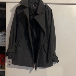 Women’s Small Coat Wool Gray