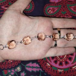 Morganite Crystal Bracelet 
